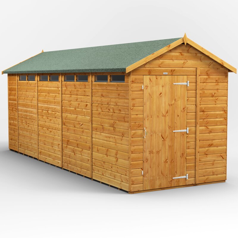 wfx utility 6 ft. w x 18 ft. d solid wood garden shed